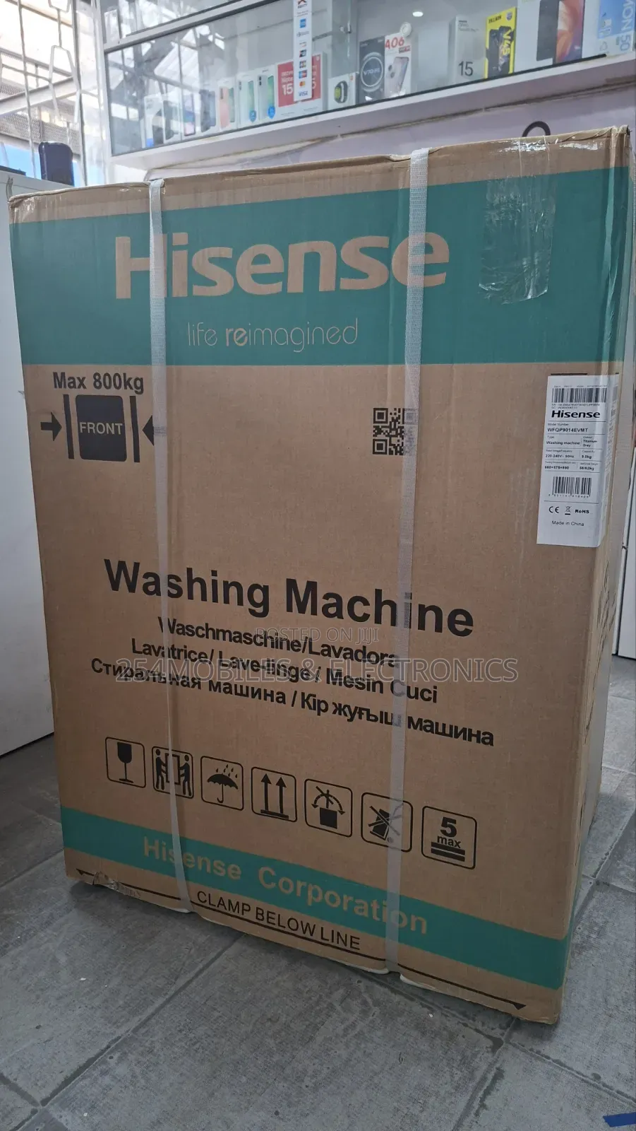 Hisense Wfqp9014evmt 9kg Wash and Spin Front Load Washing