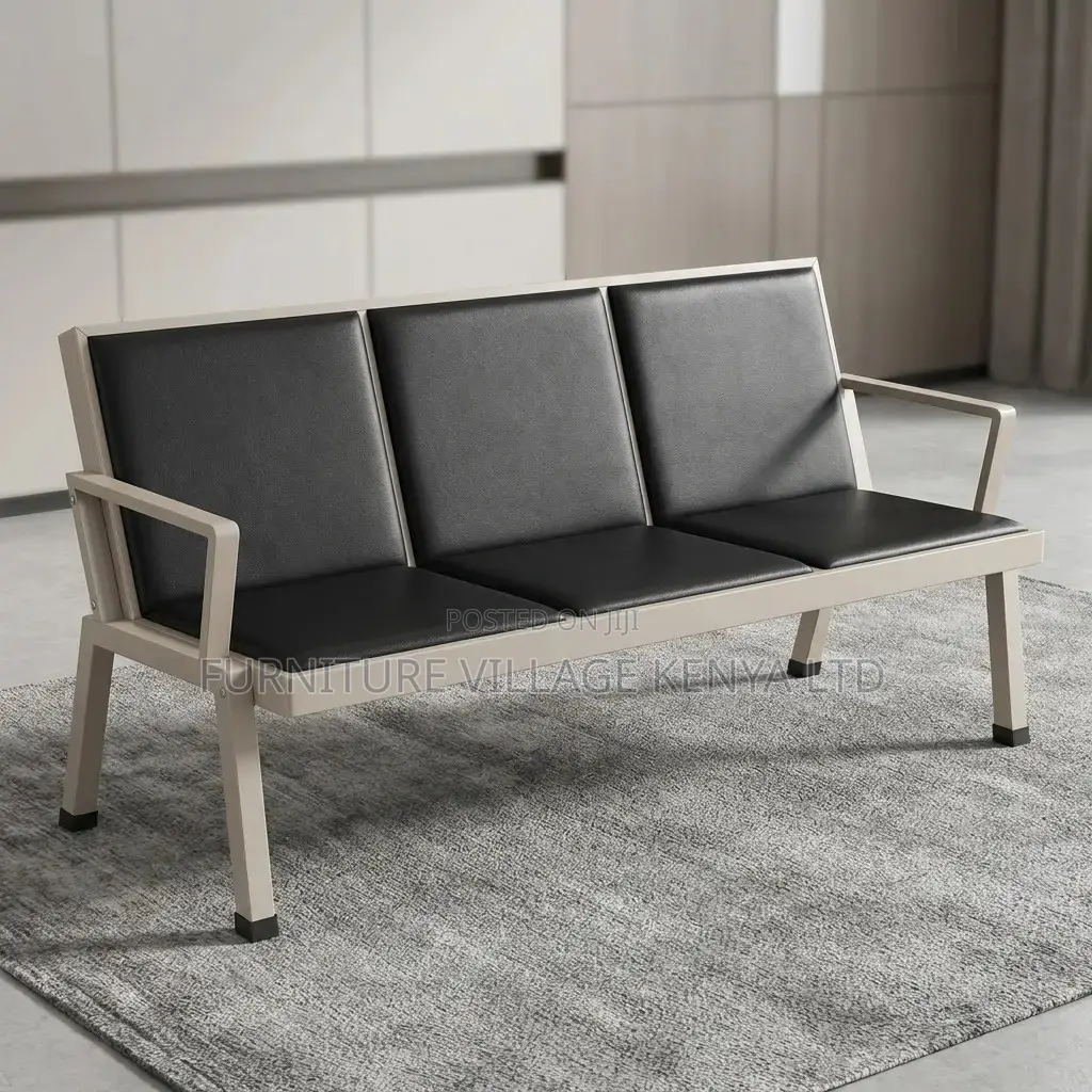 Imported 3-Seater Padded Reception Visitor's Bench