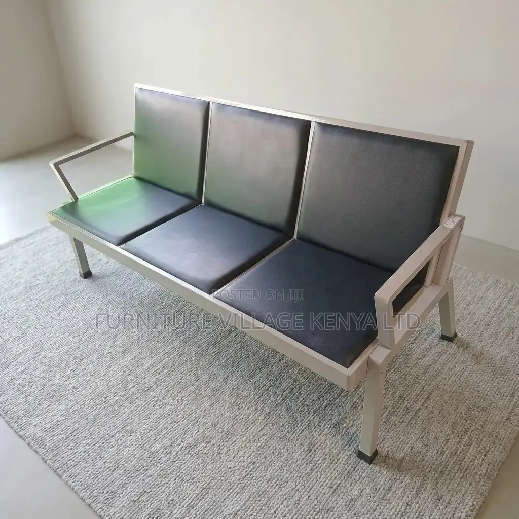 Imported 3-Seater Padded Reception Visitor's Bench