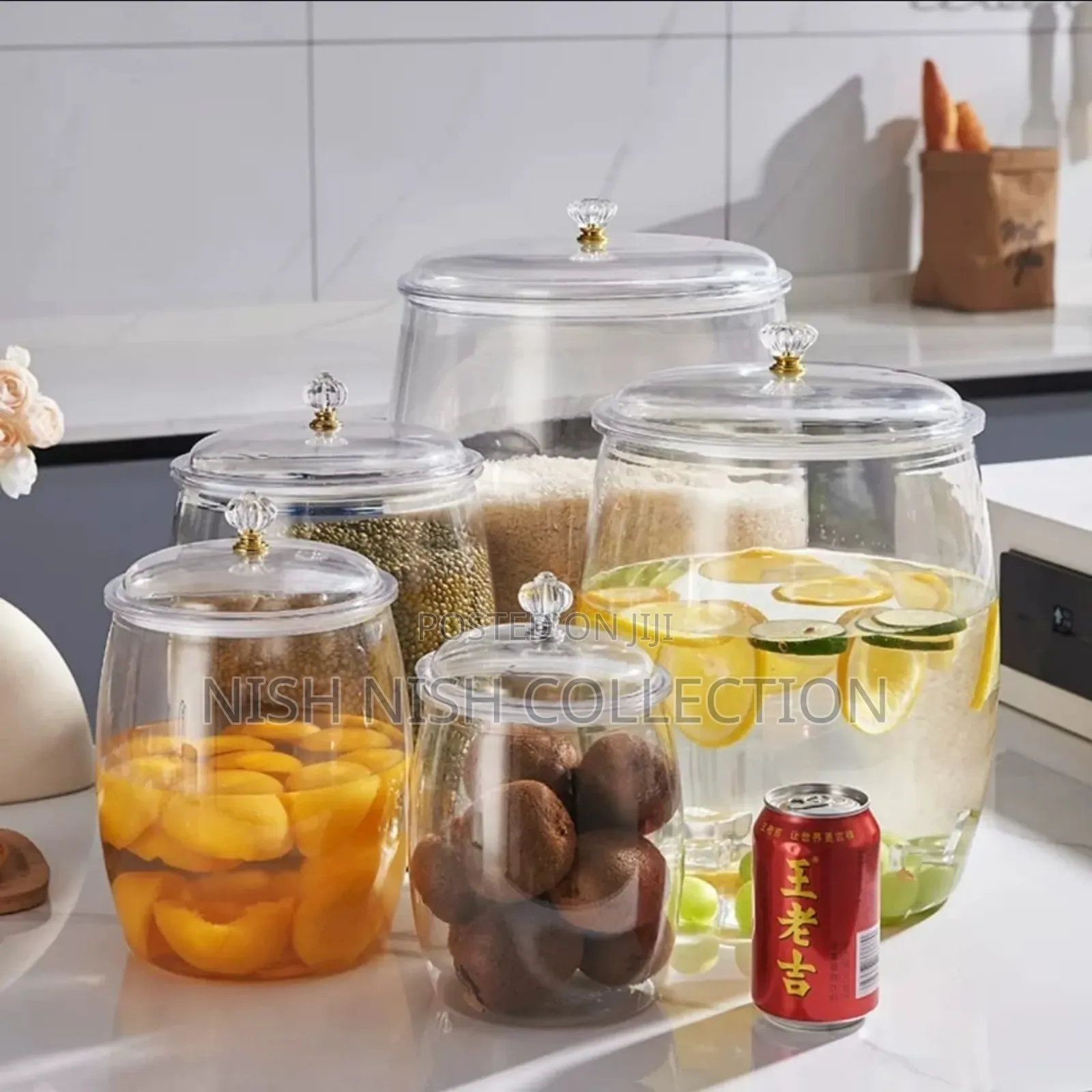 6.5 Litres Transparent Large Sealed Storage Jar