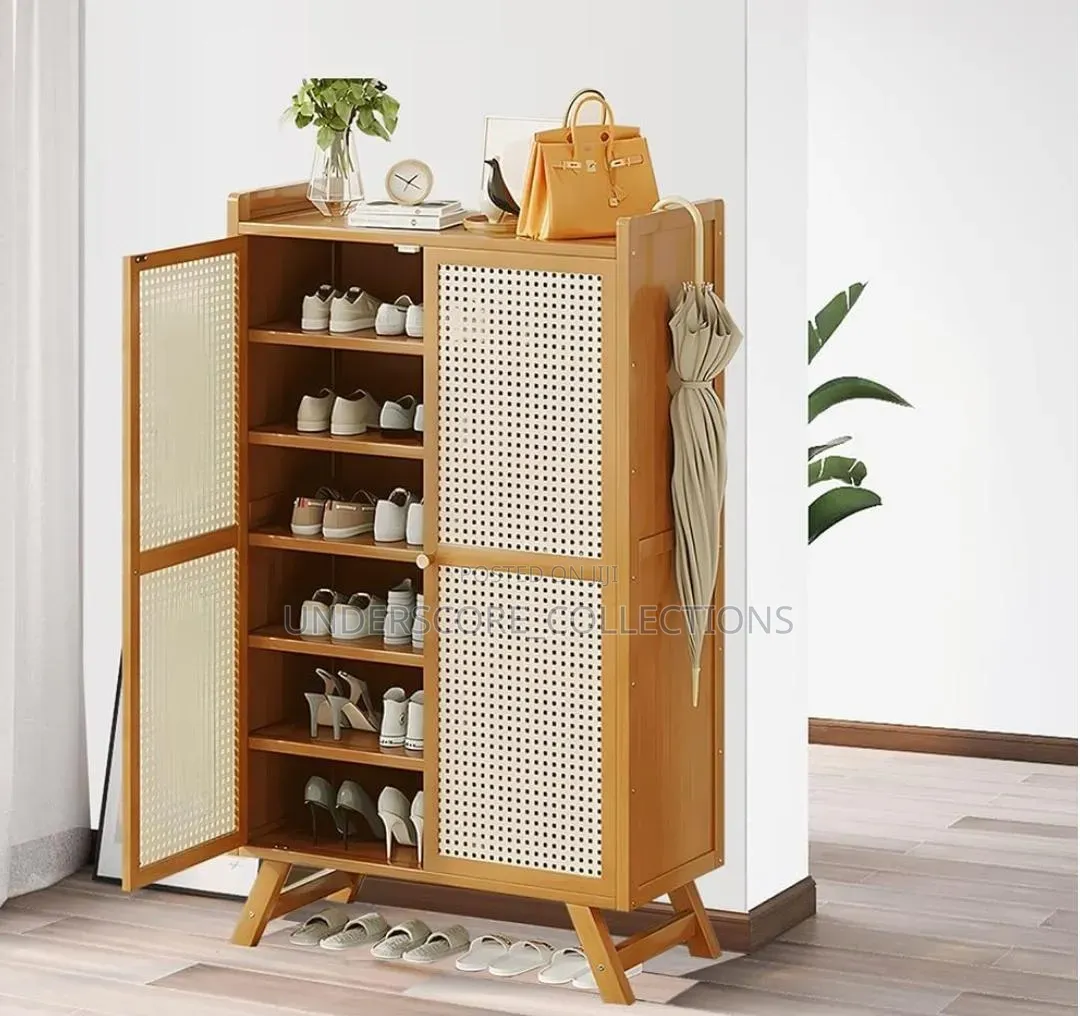 Drawers Natural Wicker Shoe Organizer