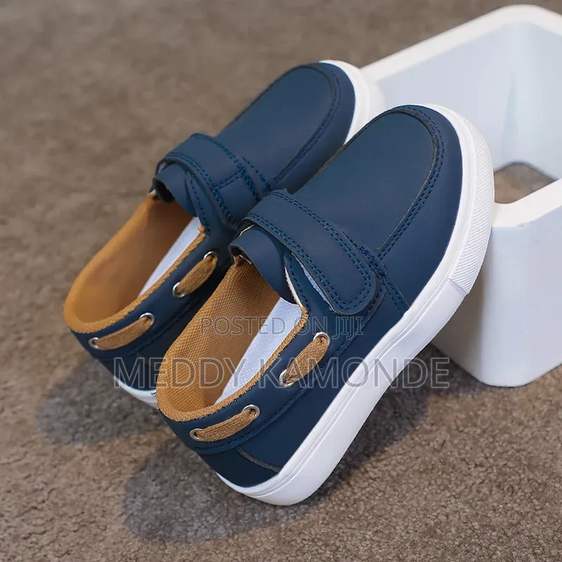 Smart Navy Blue Boys Shoes
