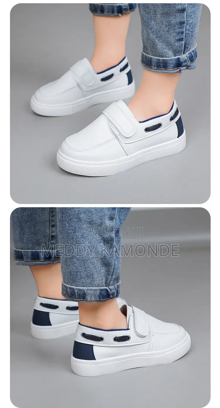 Smart Navy Blue Boys Shoes