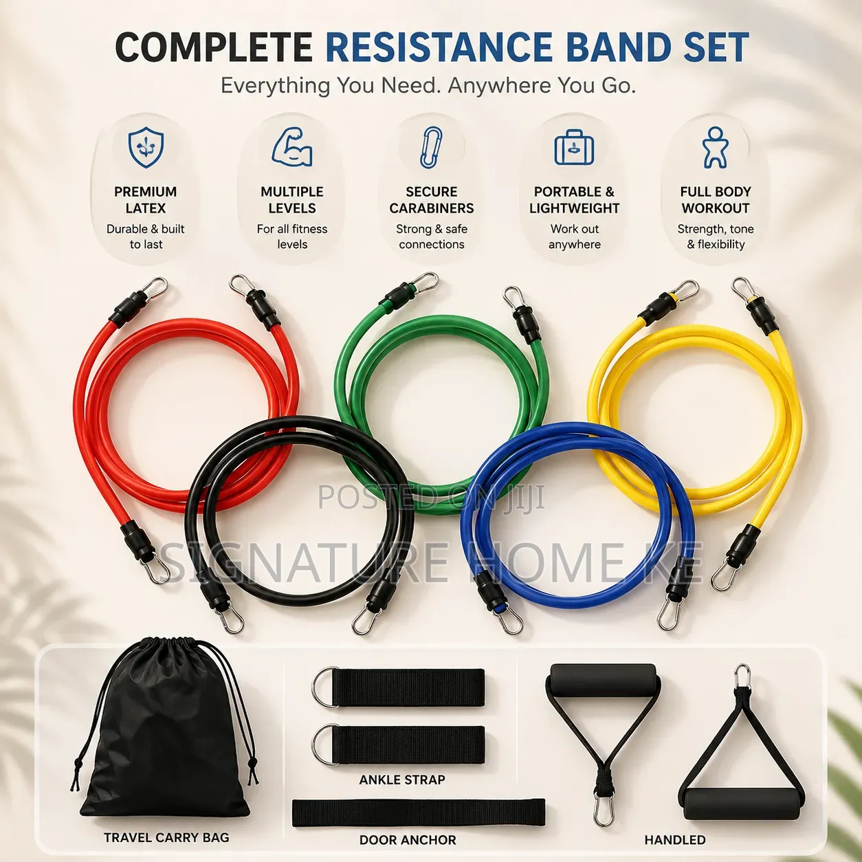 11pcs Resistance Band Set