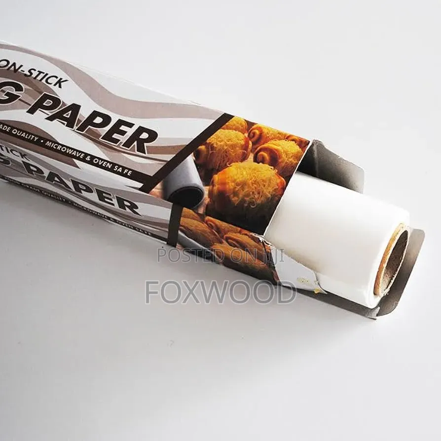 20-Meter Roll of Non-Stick Baking Paper Measuring 300mm in Width.