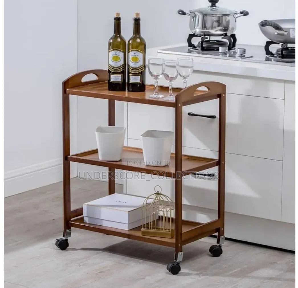 Bamboo Serving Kitchen Trolley