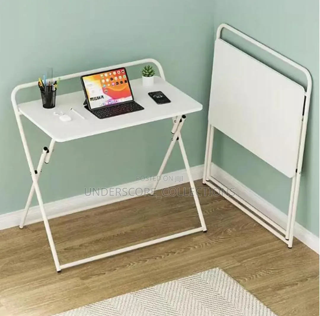 Portable Folding Table,Home Large Office Table With Metal Frame