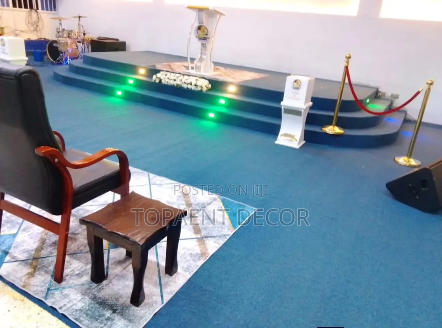 Comfortable on Feet,4mm Delta , Church Pulpit Wall to Wall Carpets