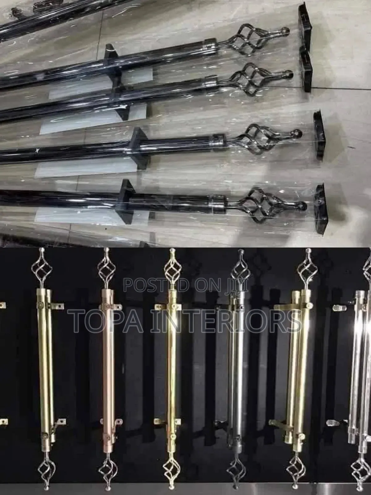 Affordable Window Dressing Telescopic 2m Single Adjustable Curtain Rod