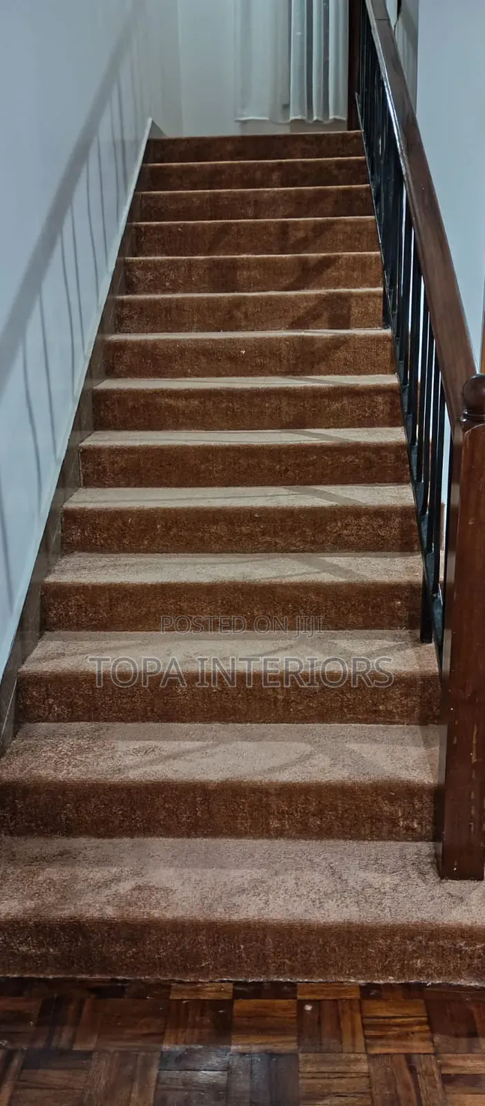 Brown Stairs Carpets for Home Flooring Wall to Wall Carpets