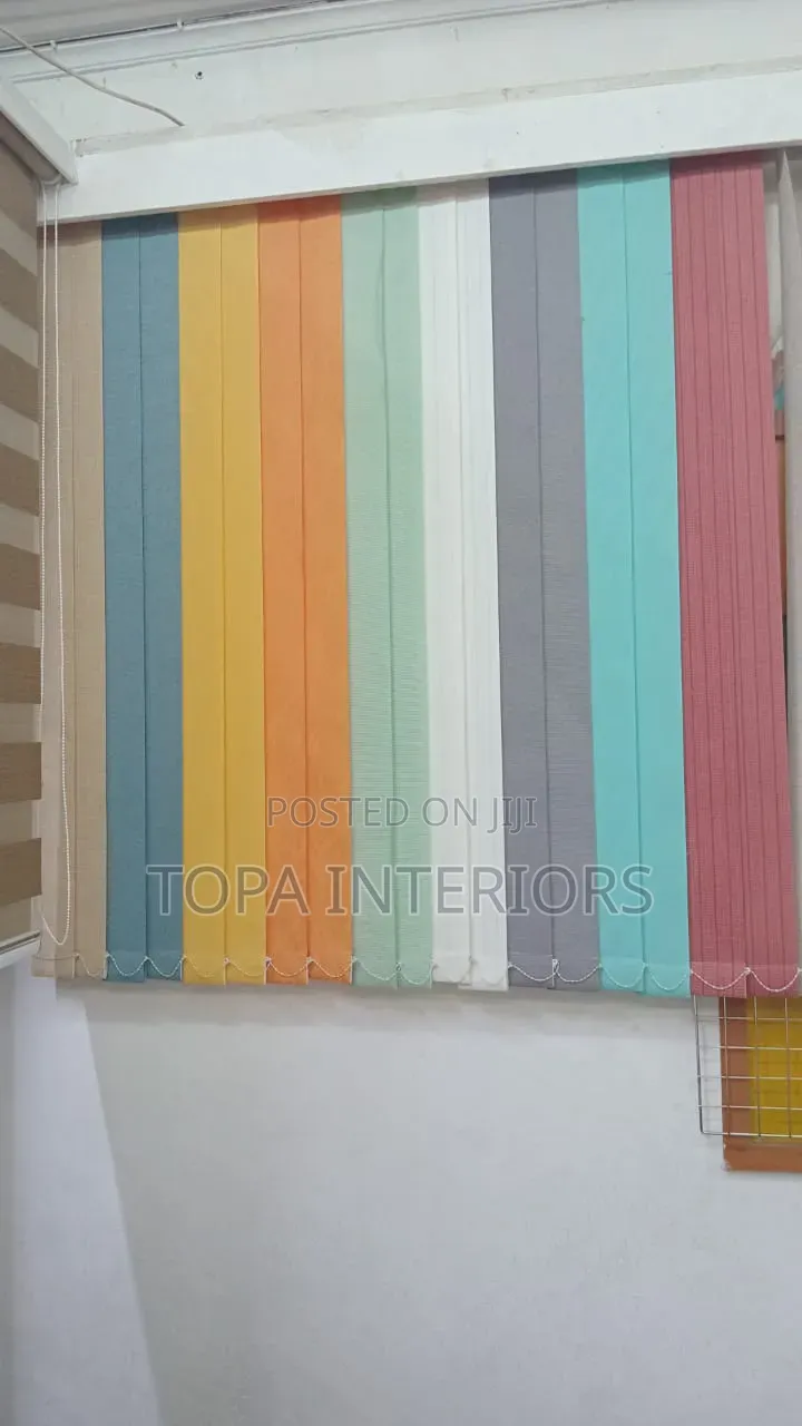 Decorative Office Curtains Vertical Window Blinds Installation