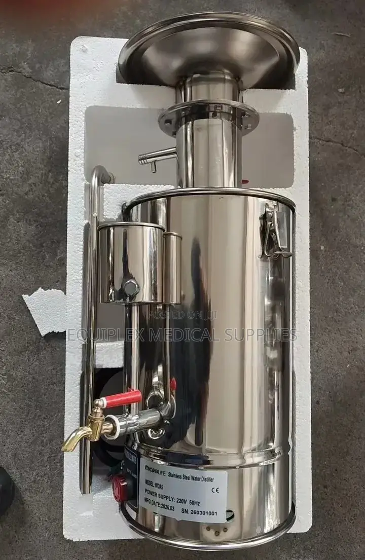 5 Liters/Hour Water Distiller for Laboratory (Stainless Steel)