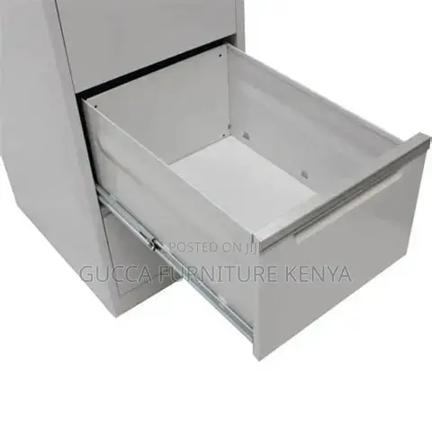 Office 3-Drawer White Steel Filling Locker