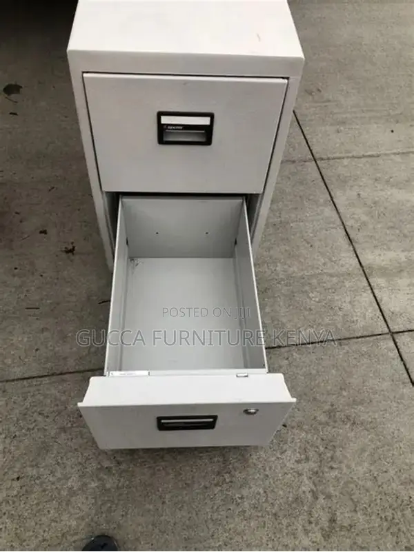 Office 3-Drawer White Steel Filling Locker