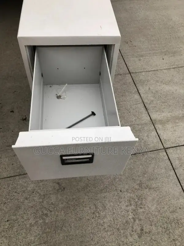 Office 3-Drawer White Steel Filling Locker