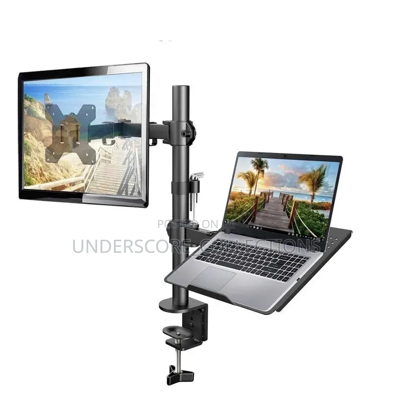 Monitor Arm With Laptop Stand