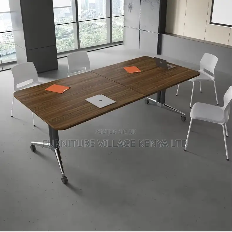 2400mm Modern Folding Brown Conference Table