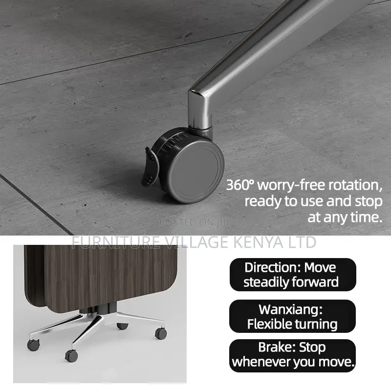 2400mm Modern Folding Brown Conference Table