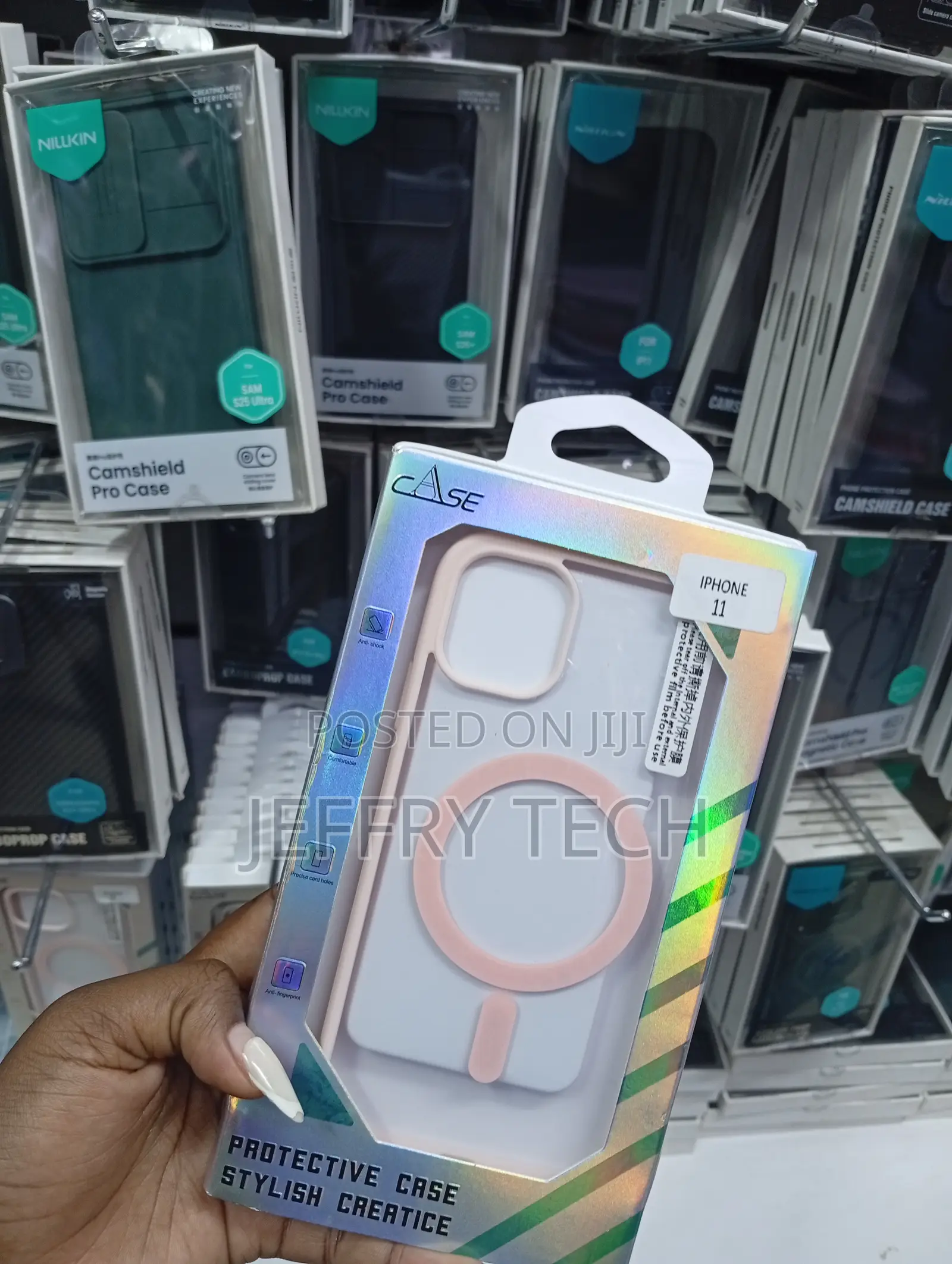 iPhone 11 in Pink Mocca Strong Magnetic Compatible Case
