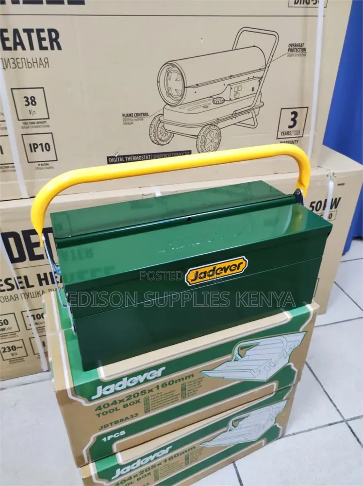 Tool Box Metallic Jadever Toolbox Cantilever Metal Layers Heavy Duty