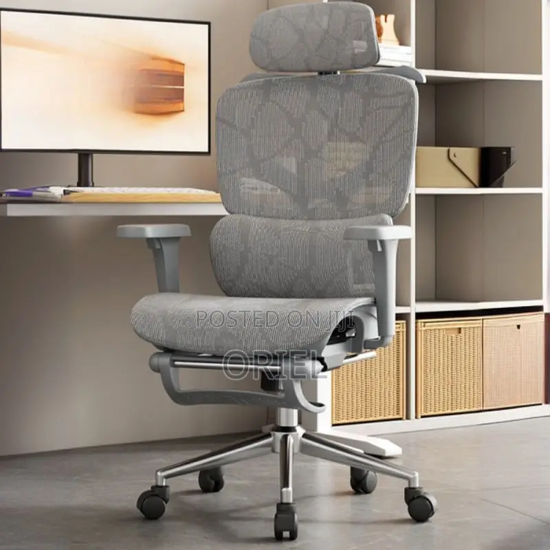 Modern Office Chair : White Executive Orthopedic Office Chair