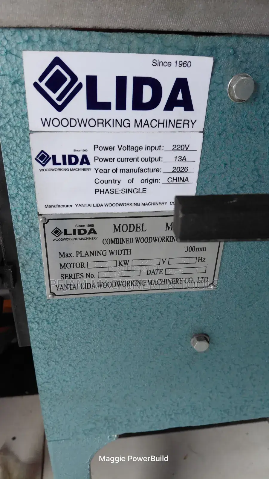 Combined Multipurpose Lida Woodworking/Planer Machine