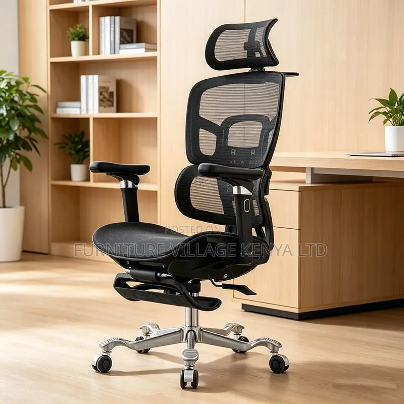 Full Mesh Ergonomic Executive Seat With Footrest