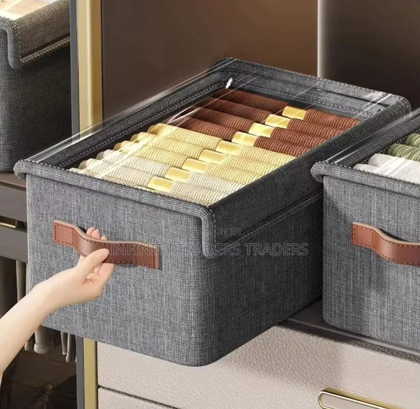 Collapsible Fabric Organizer With a Cover