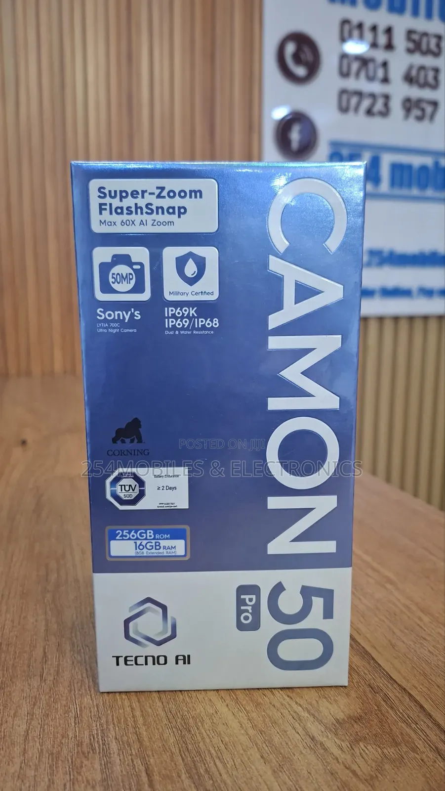 New Tecno Camon 50 Pro 256 GB Black