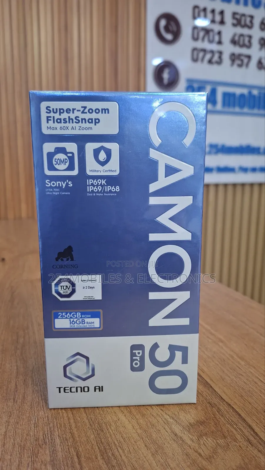 New Tecno Camon 50 Pro 256 GB Black