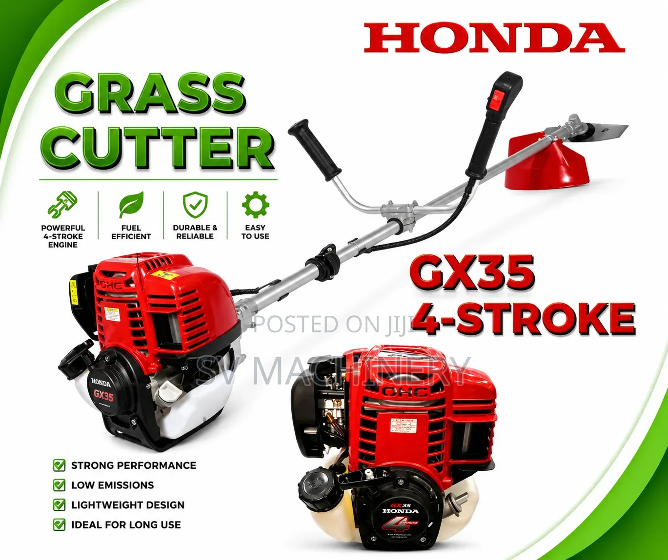 Heavy Duty Honda Brush Cutter Gx 35 4stroke