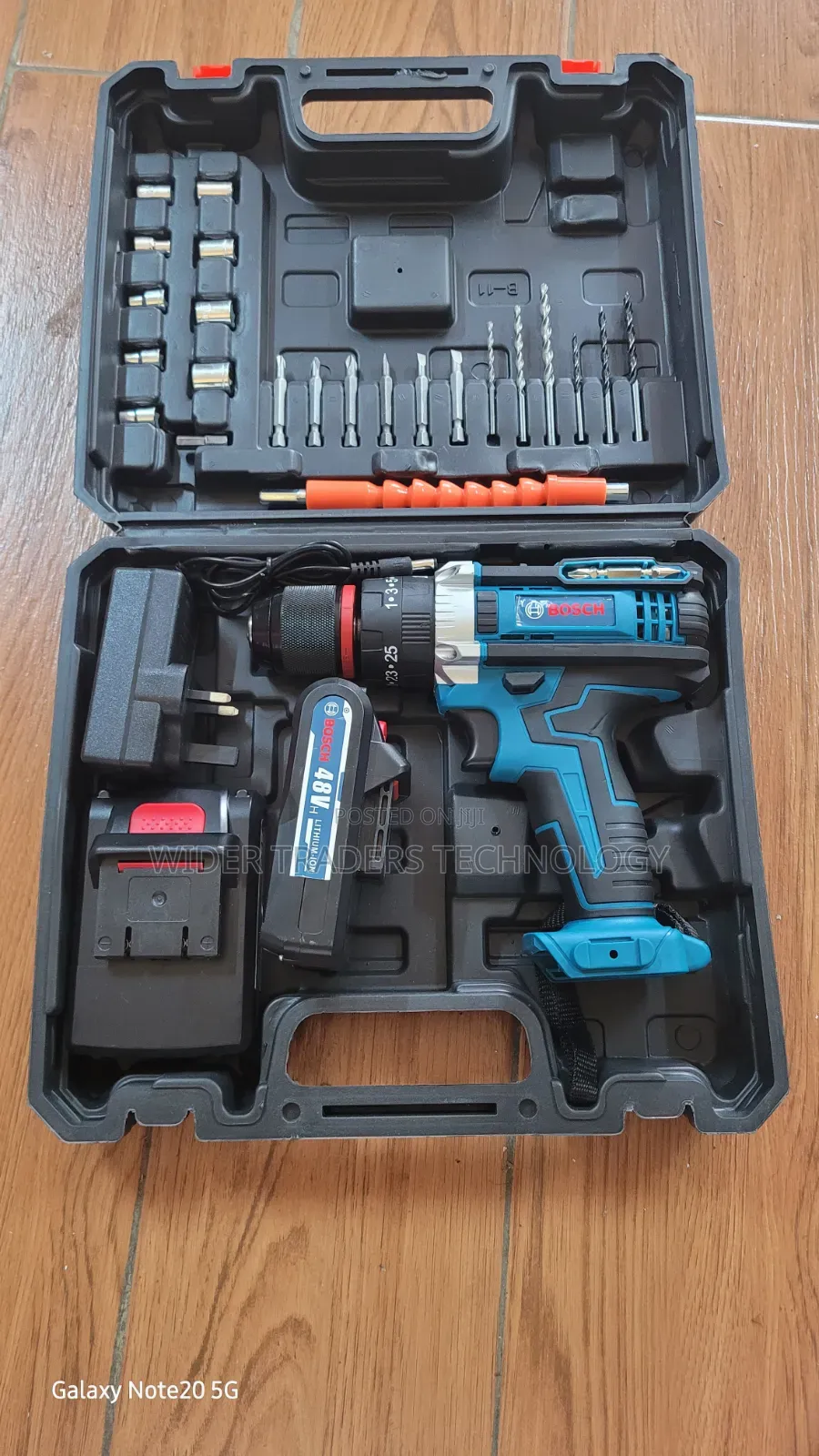 Bosch Cordless Drill Set That Includes a 48v Battery, Charger
