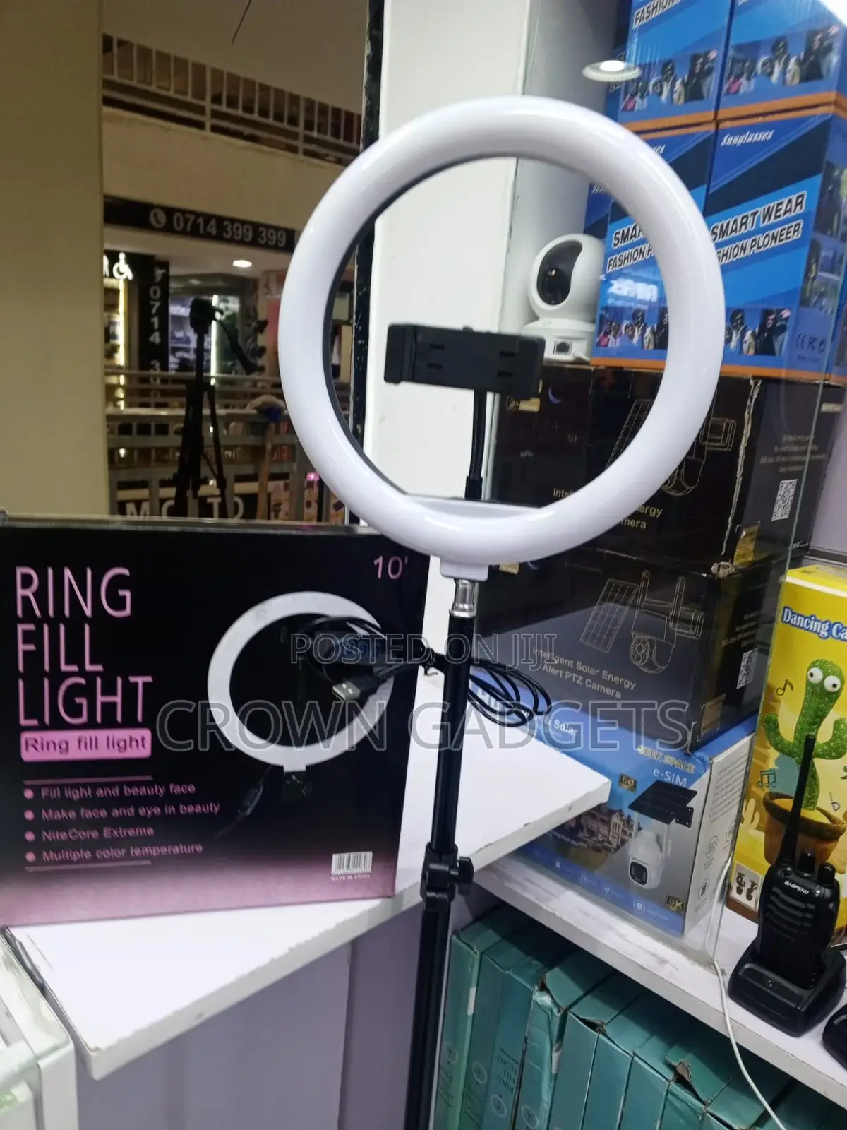 10 Inch Led Ring Light Tripod Stand Phone Holder Fill Light