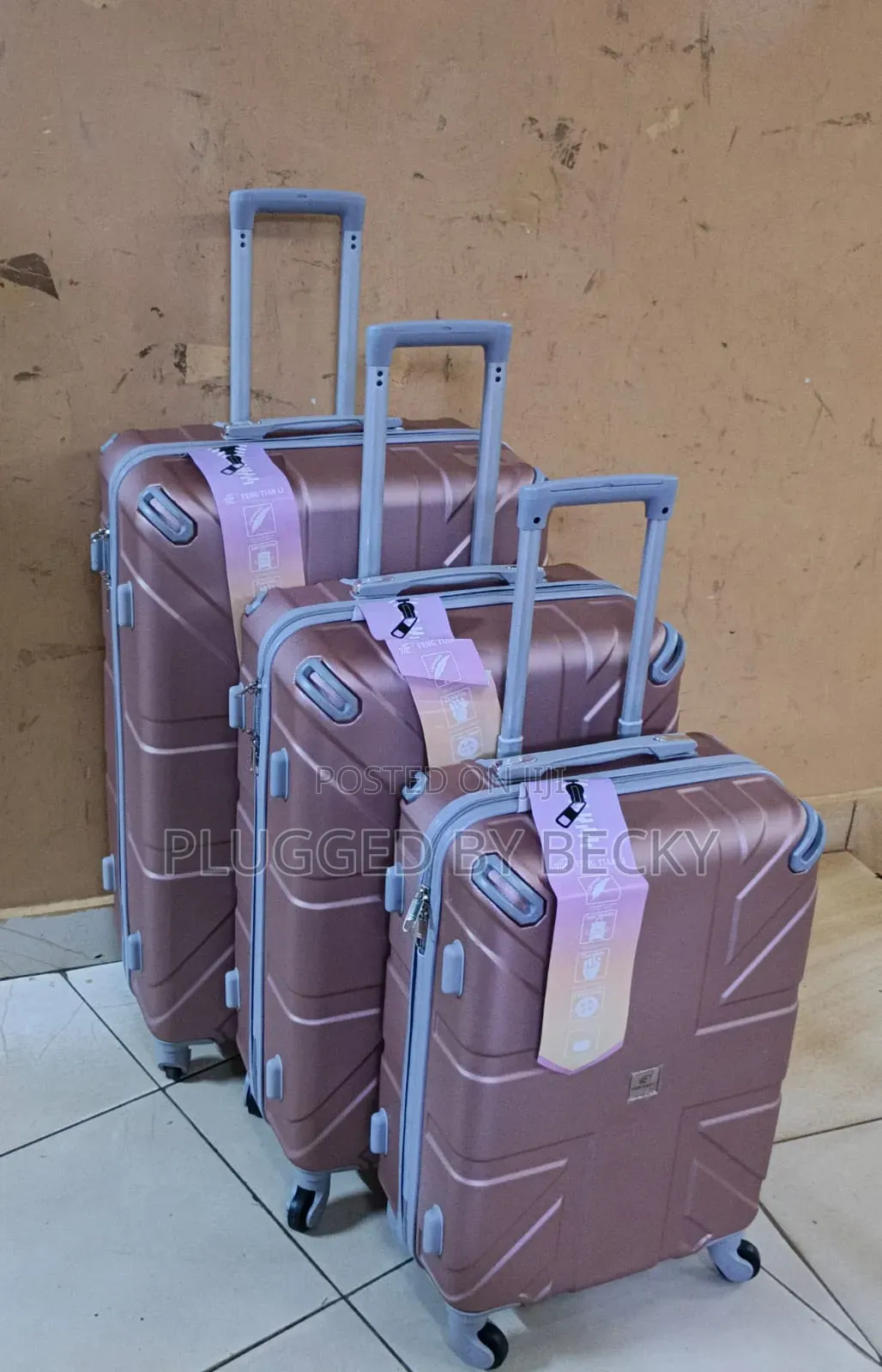 3 in 1 Fibre Laxurious Suitcase Briefcase Travel Bag