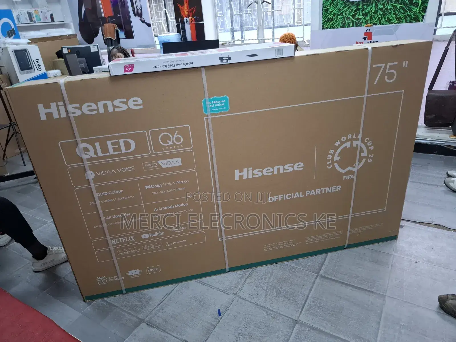 Hisense 75 Inch Q6n Qled Tv (Q6 Series) - 75q6n