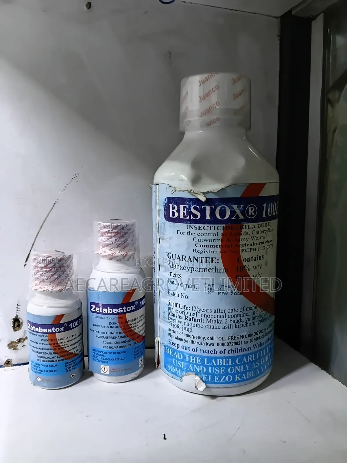 Bestox 100ec Insecticide Zetabestox 50ml, 100ml, 1litre