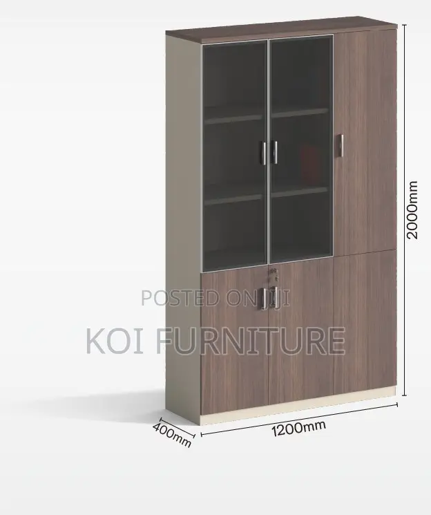 Office Cabinets; Three Doors Wooden Cabinet for Files and Documents