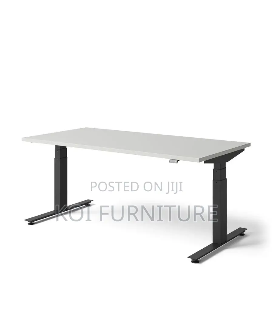 Office Desk; 1.2 Meters Height Mechanism Electric White Desk