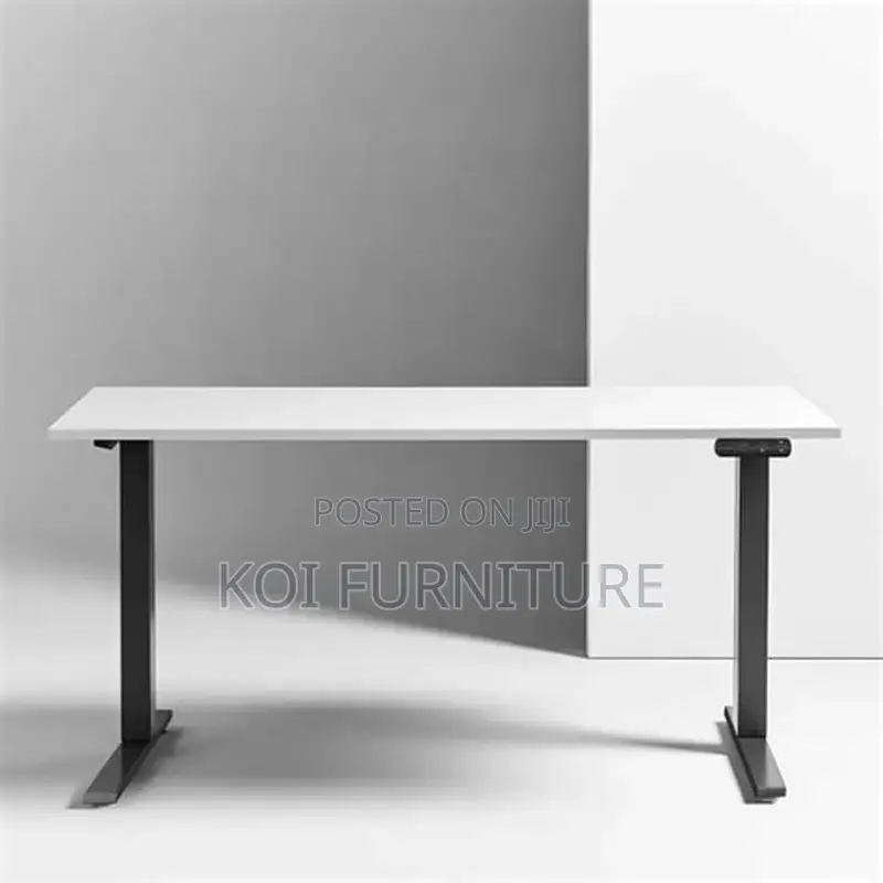Office Desk; 1.2 Meters Height Mechanism Electric White Desk