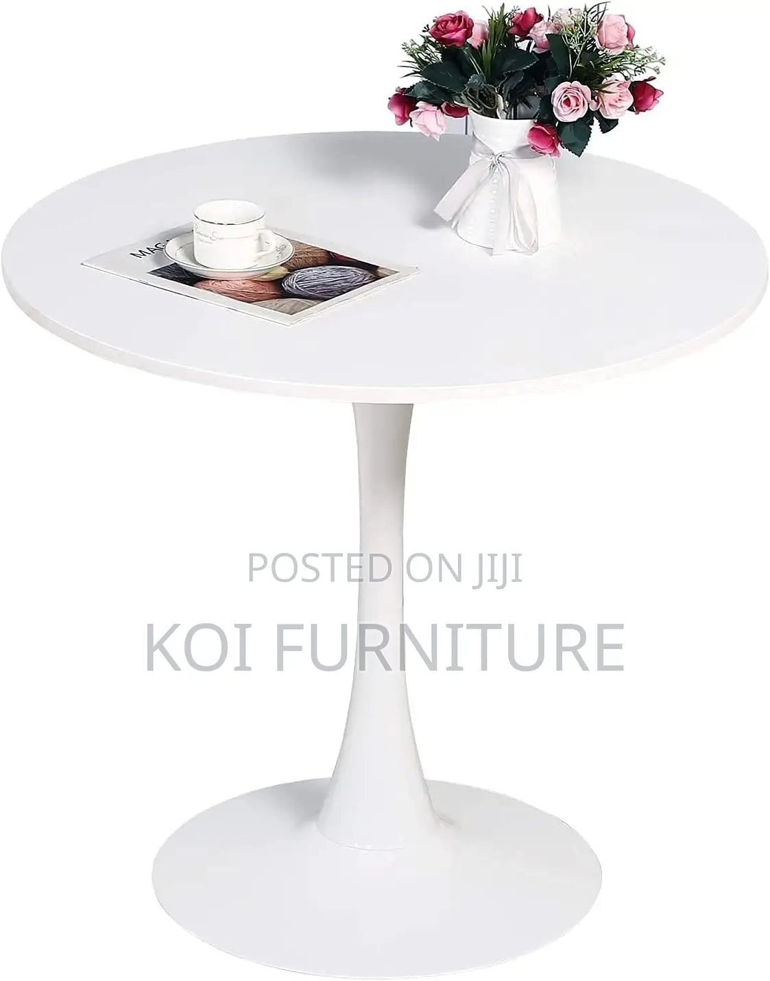 Coffee Table; Urban Round Tulip Marble Nordic Coffee Table