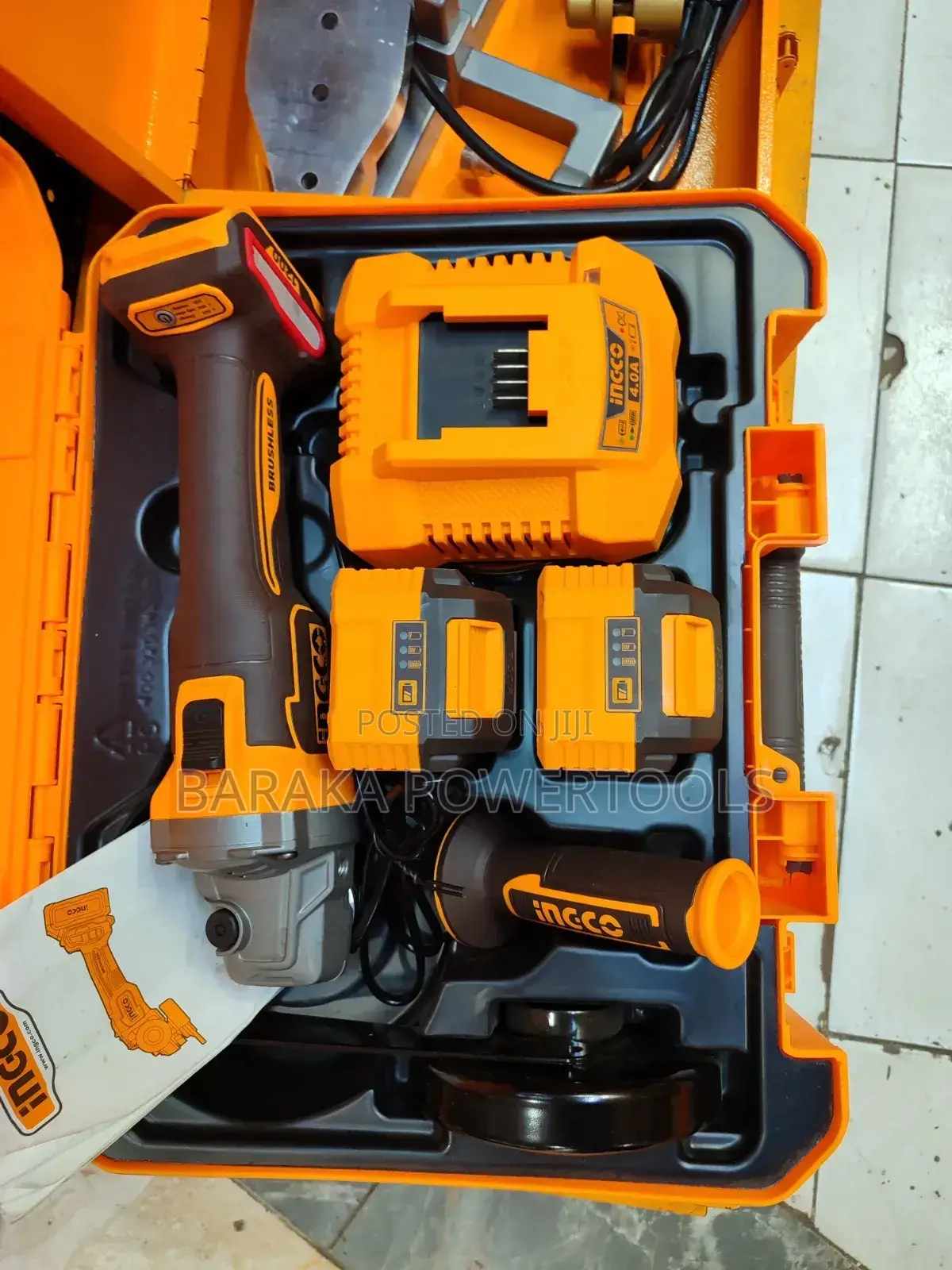 Ingco Cordless Grinder 115mm 4.5"