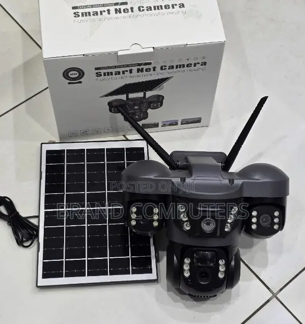 Triple Lens Solar Camera Wifi CCTV Security Outdoor Camera Nightvision