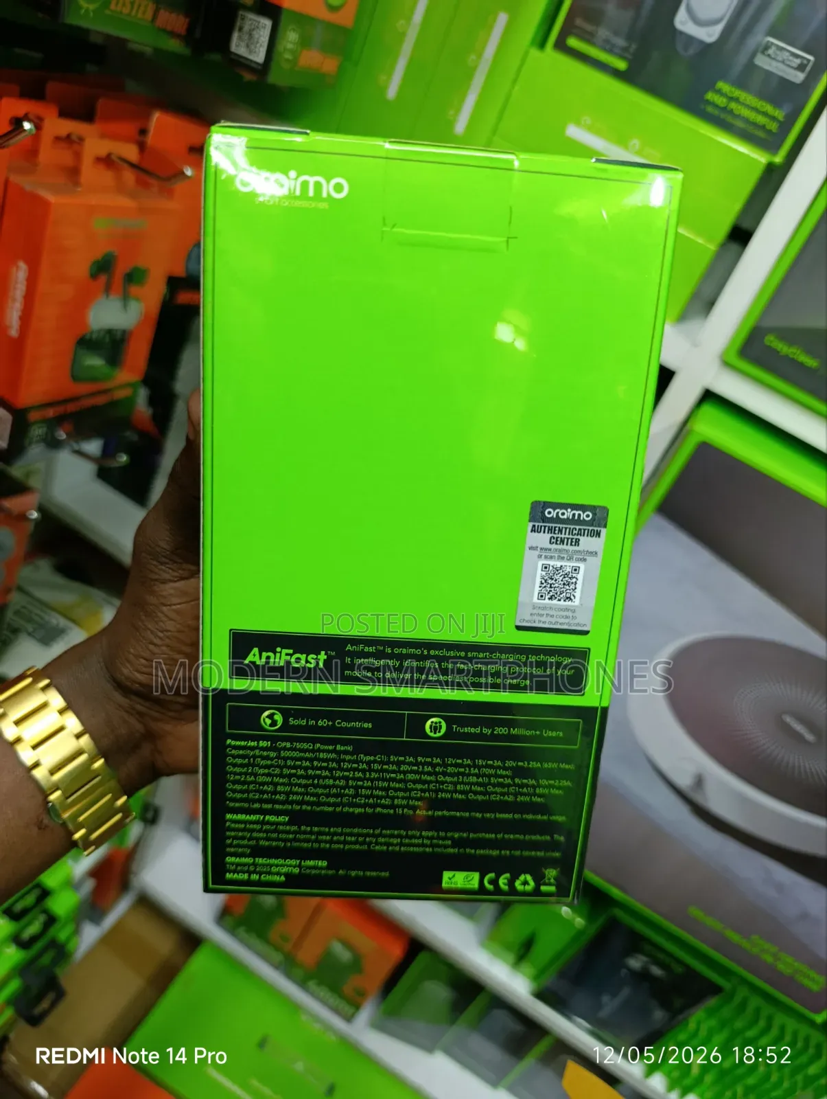 Oraimo Powerjet 501 50000mah 85w Laptop Powerbank