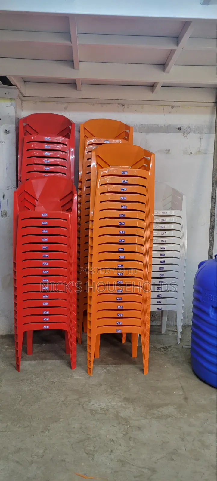 Adix Plastic Chairs, Diamond Chairs Mixed Colours