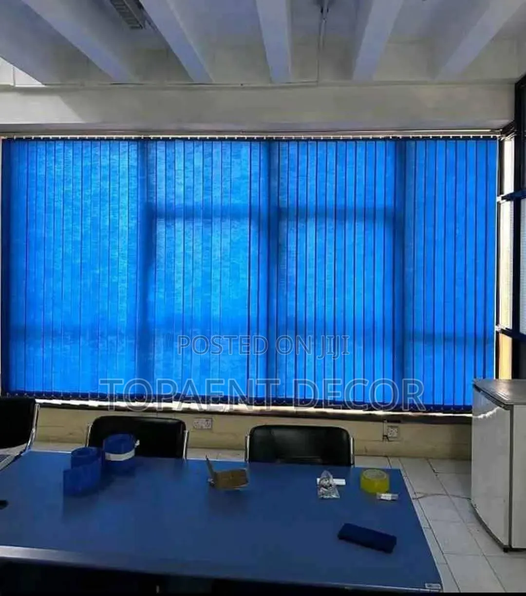 Easy to Wipe ,Wall to Wall Office Vertical Blinds