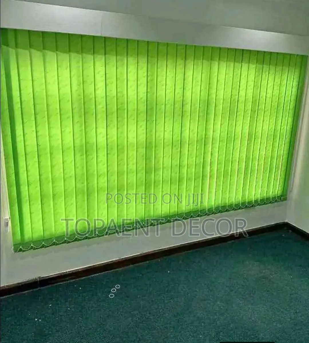 Green, Light Control and Aeration Vertical Office Blinds
