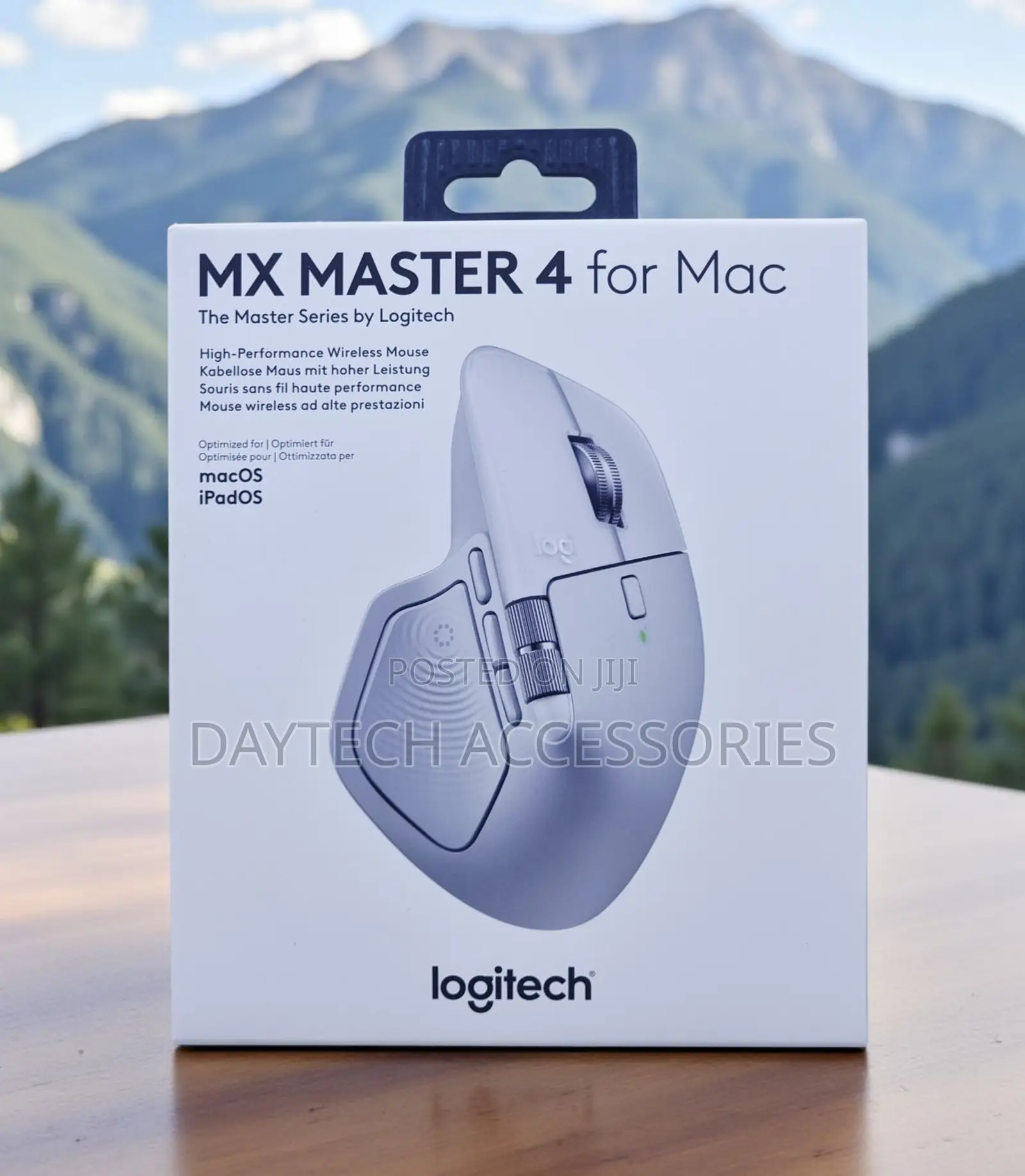 Logitech Mx Master 4 Ergonomic Wireless Mouse for Mac Pale Gray