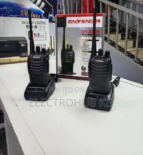 2pcs Baofeng Walkie Talkies Long Range Rechargeable Radios