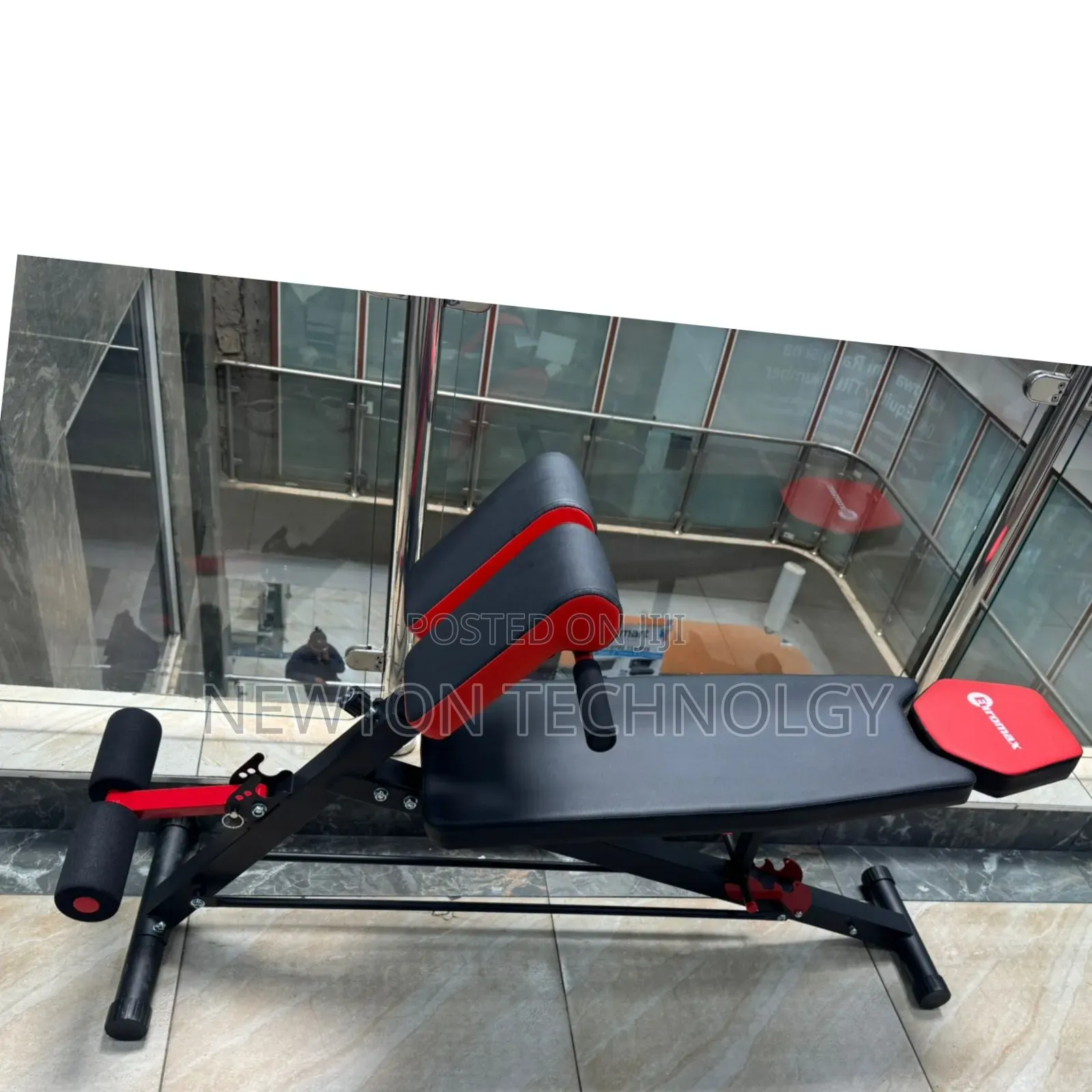 Adjustable Decline Sit-Up Bench With Leg Support