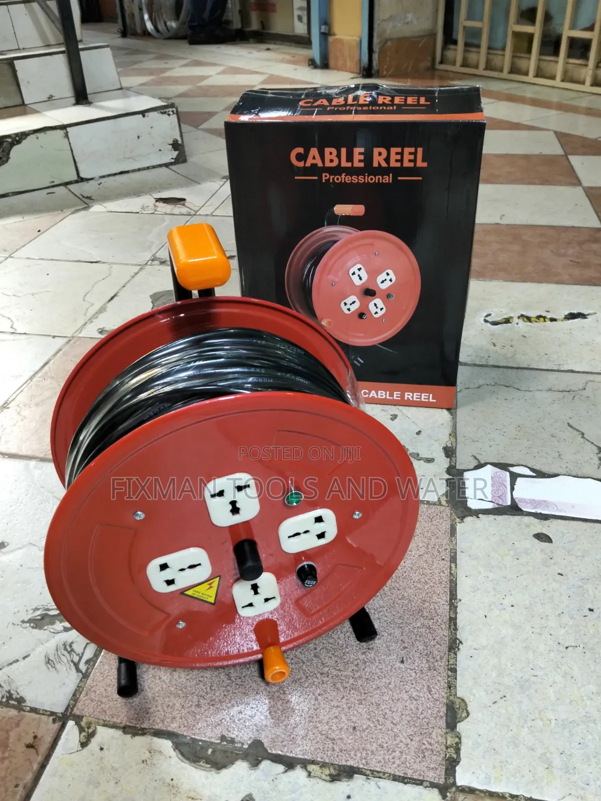 Extension Copper Cable Reel 2.5mm 50m Long in a Drum